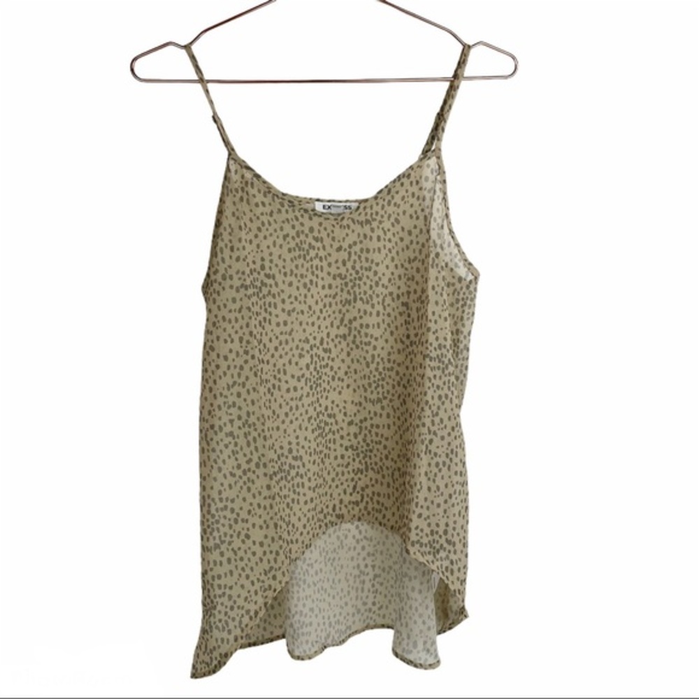 Express Chiffon High Low Spaghetti Strap Tank Top
